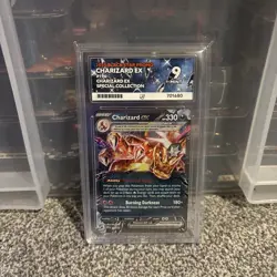 Pokemon TCG Charizard EX 196 Black star promo SpecialCollection ACE 9 grade card - Image 1