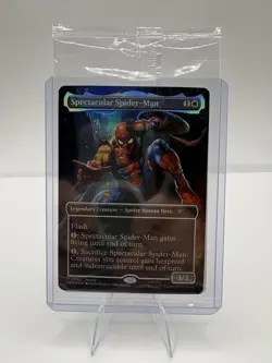 Magic The Gathering MTG Marvel Legends Spectacular Spider-Man Promo Card Sealed - Image 1