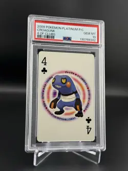 Croagunk 4 of Clubs - 2009 Pokemon Platinum Playing Cards Gem PSA 10 - Image 1