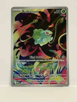 Pokemon TCG Mega Evolutions Bulbasaur Illustration Rare Card 133/132 - Image 1