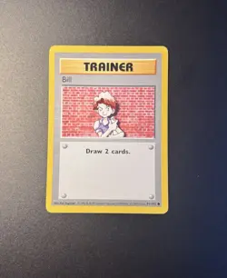 Pokemon Bill Base Set Card 91/102 WOTC SHADOWLESS VINTAGE - Image 1