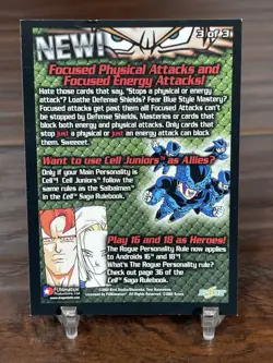 2002 Dragon Ball Z Pikkon Insert Card 25 Credit UUU 3 of 3 Rare Score - Image 3