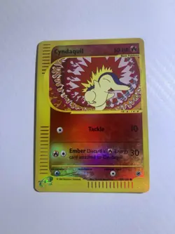 Pokemon Cyndaquil 105/165 Expedition Base Set Reverse Holo TCG Card - Image 1