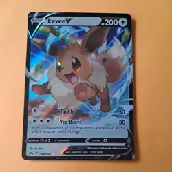 EEVEE V 108/189 Crown Zenith Swsh Pokemon card Holo Rare near mint - Image 1