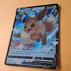 EEVEE V 108/189 Crown Zenith Swsh Pokemon card Holo Rare near mint - Image 2