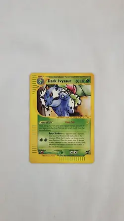 Pokemon 2003 TCG Dark Ivysaur. Non Holo Best Stamp Card #6. 50 Hp. - Image 1
