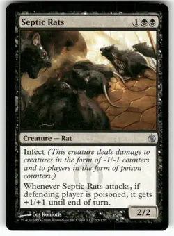 Septic Rats U Mirrodin Besieged Normal 55 MTG LP - Image 1