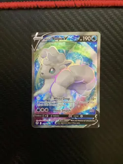 Alolan Vulpix V 173/195 Full Art Sword & Shield - Silver Tempest Pokemon TCG NM - Image 1