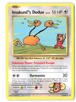 Pokemon ImakuniU's Doduo 112/108 XY - Evolutions LP Normal - Image 1