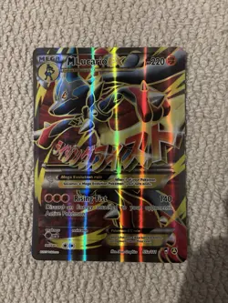 Pokemon TCG M Lucario EX Pokemon Promos 55a/111 JUMBO LP - Image 2