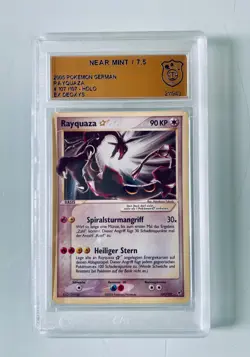 2005 Pokemon Rayquaza Goldstar EX Deoxys Holo #107 GSG 7.5 mit subgrades Deutsch - Image 1