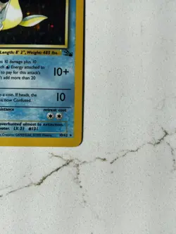 Pokemon TCG 1999 Lapras Fossil 10/62 Holo Rare 1st Edition NM NP - Image 4