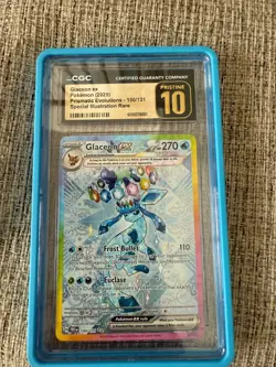 CGC 10 PRISTINE Glaceon ex SIR - 150/131 Prismatic Evolutions Pokemon - LOW POP! - Image 1
