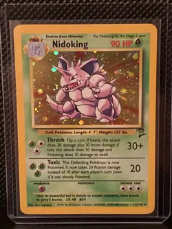 Nidoking - Holo - 11/130 Base Set 2 - WOTC Unlimited - Pokemon TCG - 2000 - Image 1