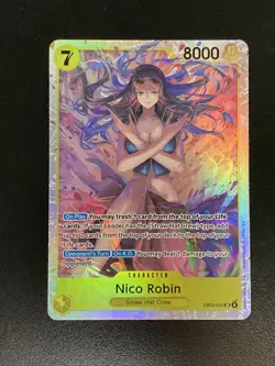 Ready To Grade!! One Piece TCG Nico Robin ENGLISH EB03-055 SR - Image 1