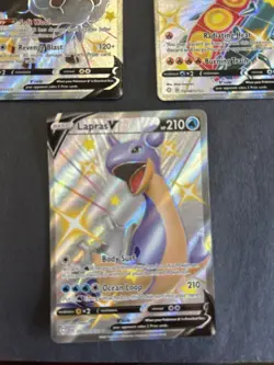 Set Of 5 Shining Fates V And VMax Pokemon TCG Cards Holo Nm Lapras V Toxtricity - Image 4