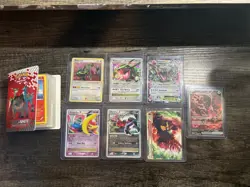 Pokemon Card Lot (Top loaded cards, album, and cards within album) - Image 1