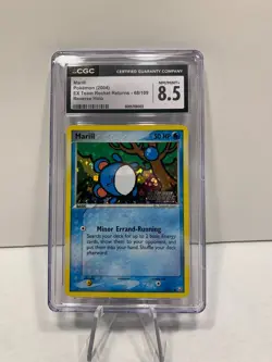 CGC 8.5 Marill EX Team Rocket Returns 68/109 Reverse Holo Stamped Pokemon Card - Image 2