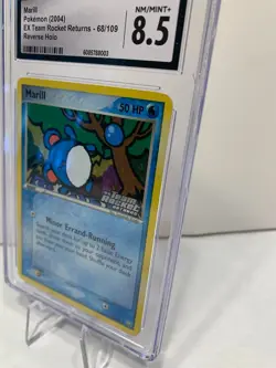 CGC 8.5 Marill EX Team Rocket Returns 68/109 Reverse Holo Stamped Pokemon Card - Image 4