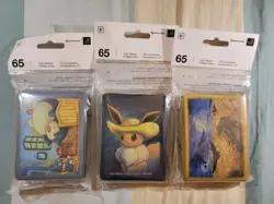 (lot of 3) Pokemon Center x Van Gogh Museum Card Sleeves - Image 1