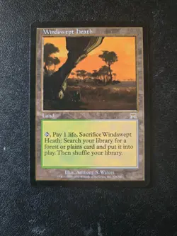 Magic the Gathering Windswept Heath TCG Card Onslaught MTG 328/350 - Image 1