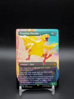 Traveling Chocobo Borderless Final Fantasy NM MTG - Image 1