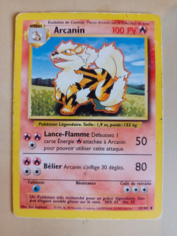 Carte Pokemon Arcanin Set De Base Wizards 23/102 Francais - Image 1