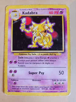 Carte Pokemon : Kadabra 32/102 Edition 2 Set de Base Wizards Francaise - Image 1