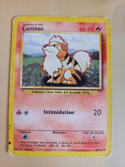 Carte Pokemon Caninos 28/102 Set De Base Edition 2 Wizards FR - Image 1