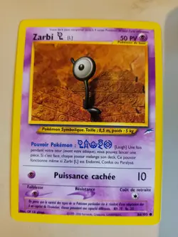 CARTE POKEMON ZARBI L 86/105 ED2 NEO DESTINY WIZARDS - FR - Image 1