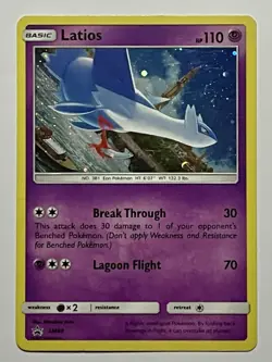 Latios SM88 (HP) •SWIRL• Holo Rare Sun & Moon: Black Star Promo 2017 Pokemon - Image 1