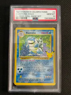 Blastoise 2/102 *PSA 10* Celebrations Classic Collection 25th Pokemon TCG - Image 1