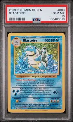 PSA 10 Charizard CLC + Blastoise CLB Pokemon 2023 Classic Collection Sequential - Image 3