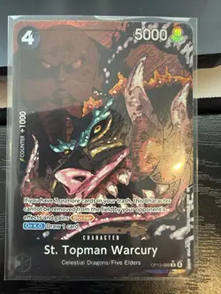 One piece St. Topman Warcury (089) (Alternate Art) Carrying On His Will OP13 - Image 1