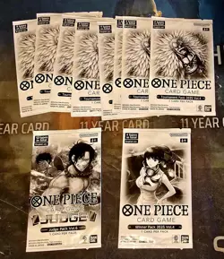 One Piece TCG Card Game Store Tournament Kit 2025 Vol 4 English - New Sealed - Image 1