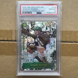 2025 ONE PIECE LEGACY OF THE MASTER MANGA ALT ART #118 JEWELRY BONNEY PSA 10 - Image 1