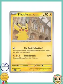 Pikachu at the museum Promo Card Natural History Museum MEP EN 2026 - Image 1