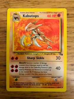 Kabutops (24/62) Non Holo Fossil Set Rare Pokemon Card! FAST & FREE P&P! - Image 1