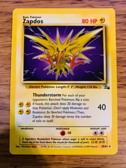 Zapdos (30/62) Non Holo Fossil Set Rare Pokemon Card! FAST & FREE P&P! - Image 4