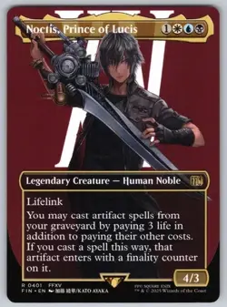 Noctis, Prince of Lucis #401 FIN R (Borderless) MTG Final Fantasy - Image 1