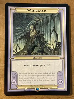 MTG ✨MARAXUS -OVERSIZED ✨Vanguard NM/M RARE Series #1 1997 UNPLAYED MTG Artwork - Image 1