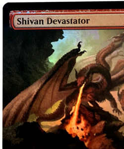 MTG Shivan Devastator Dominaria United 410 EXTENDED ART FOIL Mythic, Pack Fresh! - Image 3
