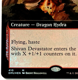 MTG Shivan Devastator Dominaria United 410 EXTENDED ART FOIL Mythic, Pack Fresh! - Image 5