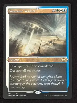 1x MTG Supreme Verdict (Foil Etched) - Double Masters 2022 (2X2) #541 - Magic - Image 1