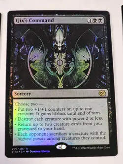 MTG - Gix's Command FOIL - Brother's War - Image 1