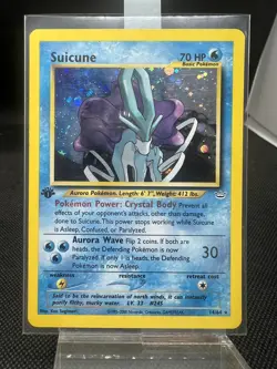 Suicune 1st Edition Holo | 14/64 Neo Revelation | Pokemon EXCELLENT/NM 💧 - Image 1