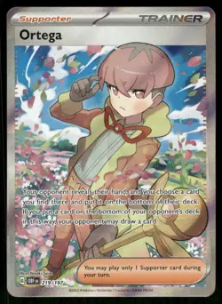 Pokemon Cards Ortega 219/197 Obsidian Flames Ultra Rare NM *1 - Image 1