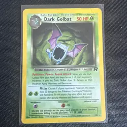 Pokemon TCG Dark Golbat 7/82 Team Rocket WoTC Holo Rare - Image 1
