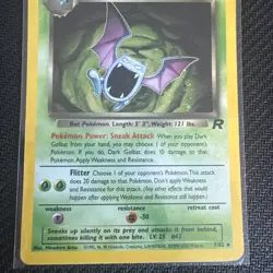 Pokemon TCG Dark Golbat 7/82 Team Rocket WoTC Holo Rare - Image 3