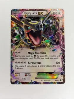 Damaged Rayquaza EX - XY69 - Shiny Rayquaza EX Box Promo - Holo Pokemon XY Promo - Image 1